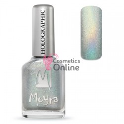 Lac de Unghii Moyra Holografic Argintiu, 12 ml, nr 251